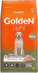 GOLDEN CÃES ADULTOS LIGHT - FRANGO E ARROZ - 15KG