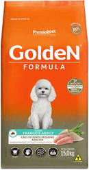 GOLDEN CÃES ADULTOS RAÇAS PEQUENAS - FRANGO E ARROZ - 15KG