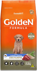 GOLDEN CÃES FILHOTES RAÇAS MEDIAS E GRANDES - CARNE  - 15KG