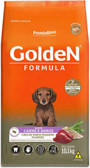 GOLDEN CÃES FILHOTES RAÇAS PEQUENAS - CARNE E ARROZ  - 10,1KG
